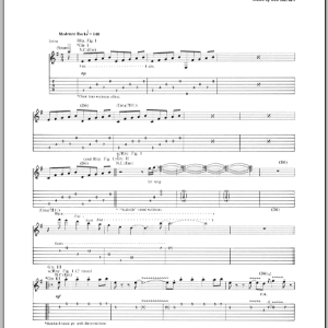 Joe Satriani Echo Musik Noten - Guitar Tab - 71508-0