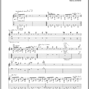 Joe Satriani Headless Musik Noten - Guitar Tab - 71579-0