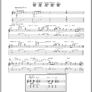 Joe Satriani Memories Musik Noten - Guitar Tab - 71678-0