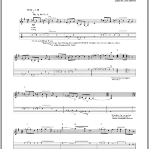 Joe Satriani Sittin' Round Musik Noten - Guitar Tab - 71675-0