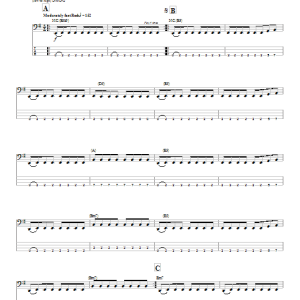Joe Satriani Up In The Sky Musik Noten - Bass Guitar Tab - 64875-0