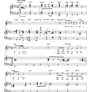 Joe Williams Teach Me Tonight Musik Noten - Piano & Vocal - 86328-0