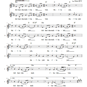 Joel N. Eglash Kol Han'shamah (May Everything That Breathes Praise God) Musik Noten - Piano, Vocal & Guitar Chords - 66459-0