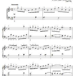 Johann Caspar Ferdinand Fischer Prelude Musik Noten - Easy Piano - 76038-0