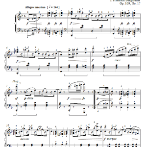 Johann Friedrich Burgmuller March Musik Noten - Piano Solo - 72172-0