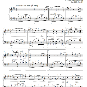 Johann Friedrich Burgmuller Song Of The Gondolier Musik Noten - Piano Solo - 72169-0