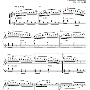 Johann Friedrich Burgmuller Velocity Musik Noten - Piano Solo - 72165-0