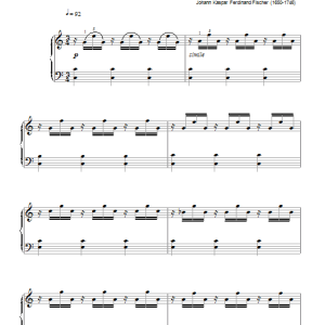 Johann Kaspar Ferdinand Fischer Prelude Musik Noten - Piano Solo - 46207-0