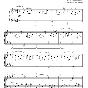 Johann Pachelbel Canon In D (arr. Phillip Keveren) Musik Noten - Easy Piano - 75618-0