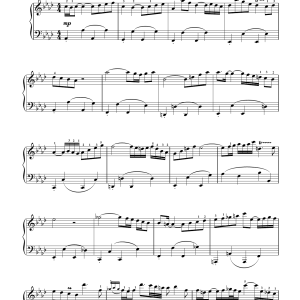 Johann Sebastian Bach Harpsichord Concerto No. 5 Musik Noten - Piano Solo - 15670-0