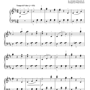 Johann Strauss, Jr. By The Beautiful Blue Danube [Classical version] (arr. Phillip Keveren) Musik Noten - Easy Piano - 170459-0