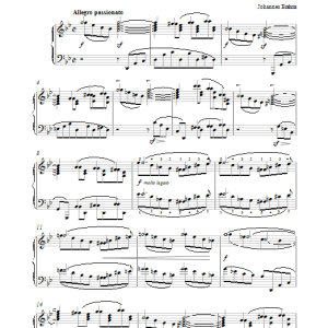 Johannes Brahms Capriccio in G Minor (from Fantasies, Op. 116, No. 3) Musik Noten - Piano Solo - 27424-0
