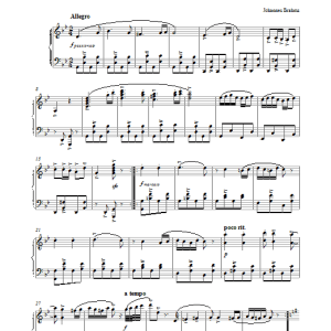 Johannes Brahms Hungarian Dance No. 5 in F Minor Musik Noten - Piano Solo - 27431-0
