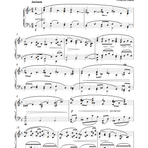 Johannes Brahms Romanze in F Minor (from Six Piano Pieces, Op. 118, No. 5) Musik Noten - Piano Solo - 27428-0
