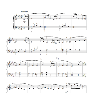 Johannes Brahms Symphony No. 3, Andante Musik Noten - Easy Piano - 105702-0