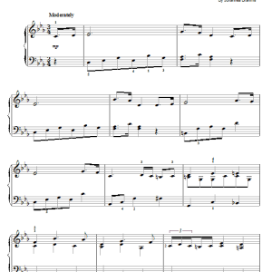 Johannes Brahms Symphony No. 3, Third Movement Theme Musik Noten - Easy Piano - 54004-0