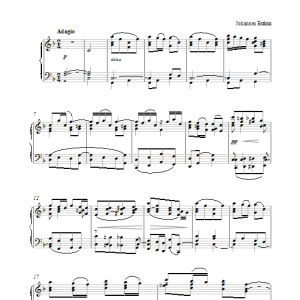 Johannes Brahms Violin Concerto in D Major, Op. 77 (2nd movement: Adagio) Musik Noten - Piano Solo - 27443-0