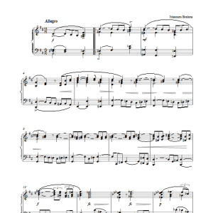Johannes Brahms Wehe, so willst du mich wieder (from Songs To Texts By Platen And Daumer, Op. 32) Musik Noten - Piano Solo - 27448-0