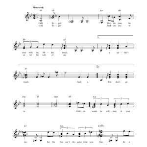 John Barry Goldfinger Musik Noten - Easy Guitar - 170280-0