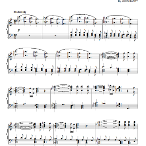 John Barry Midnight Cowboy Musik Noten - Piano Solo - 153664-0