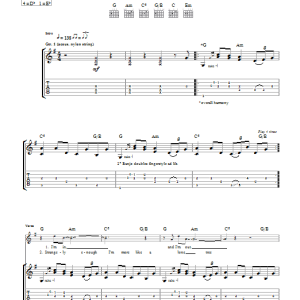 John Butler Nowhere Man Musik Noten - Guitar Tab - 39732-0