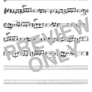 John Coltrane Trane's Blues Musik Noten - Real Book – Melody & Chords – C Instruments - 60206-0