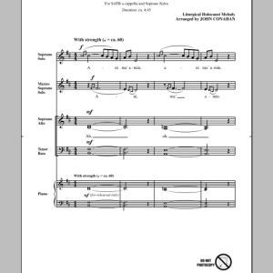 John Conahan Ani Ma'amin Musik Noten - SATB Choir - 157610-0
