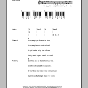 John Denver Dancing With The Mountains Musik Noten - Ukulele Chords/Lyrics - 163078-0