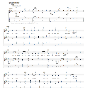 John Denver Garden Song Musik Noten - Guitar Tab - 62800-0