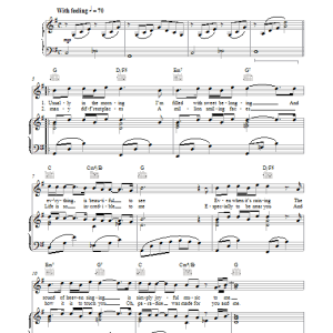 John Denver Like A Sad Song Musik Noten - Piano, Vocal & Guitar Chords - 102681-0