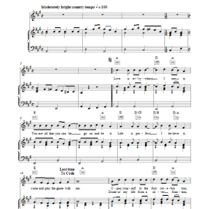 John Denver Love Is Everywhere Musik Noten - Piano, Vocal & Guitar Chords - 102682-0