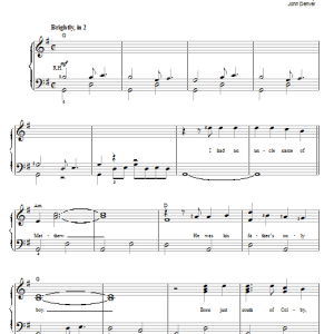 John Denver Matthew Musik Noten - Easy Piano - 71476-0