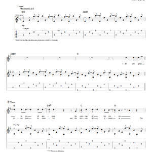 John Denver Rhymes And Reasons Musik Noten - Guitar Tab - 62798-0