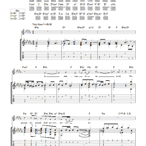 John Dowland In Darkness Let Me Dwell (as performed by Sting and Edin Karamazov) Musik Noten - Guitar Tab - 104090-0