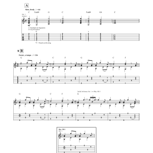 John Fahey Spanish Dance Musik Noten - Guitar Tab - 165226-0