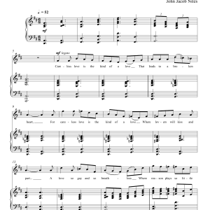 John Jacob Niles Careless Love Musik Noten - Piano & Vocal - 157578-0