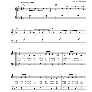 John Kander Money, Money Musik Noten - Easy Piano - 170443-0