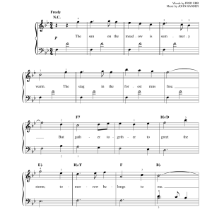 John Kander Tomorrow Belongs To Me Musik Noten - Easy Piano - 170454-0
