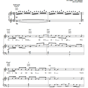 John Legend Cross The Line Musik Noten - Piano, Vocal & Guitar Chords - 69739-0