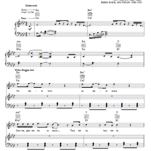 John Legend No Other Love Musik Noten - Piano, Vocal & Guitar Chords - 69737-0