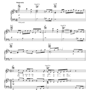 John Legend So High Musik Noten - Piano, Vocal & Guitar Chords - 51058-0