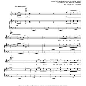 John Legend Who Do We Think We Are Musik Noten - Piano, Vocal & Guitar Chords - 155911-0