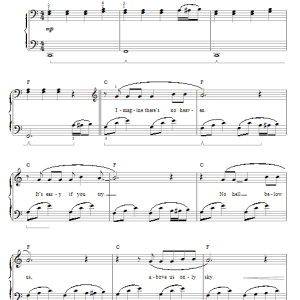 John Lennon Imagine (arr. Phillip Keveren) Musik Noten - Piano Solo - 66901-0