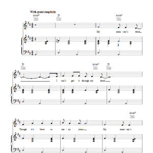 John Lennon My Mummy's Dead Musik Noten - Piano, Vocal & Guitar Chords - 100940-0