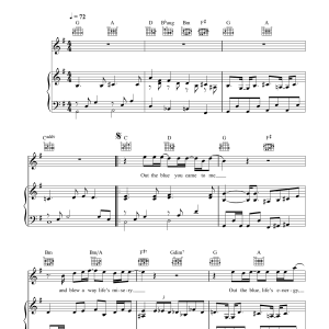 John Lennon Out The Blue Musik Noten - Piano, Vocal & Guitar Chords - 34130-0