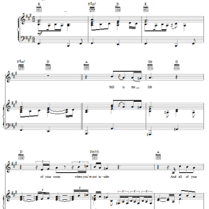 John Mayer Come Back To Bed Musik Noten - Piano, Vocal & Guitar Chords - 26566-0