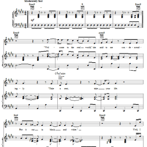 John Mayer No Such Thing Musik Noten - Piano, Vocal & Guitar Chords - 20900-0