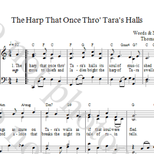 John McCormack The Harp That Once Thro Taras Halls Musik Noten - Piano, Vocal & Guitar Chords - 17386-0