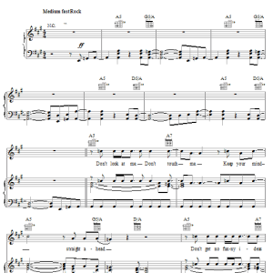 John Mellencamp Get A Leg Up Musik Noten - Piano, Vocal & Guitar Chords - 20666-0