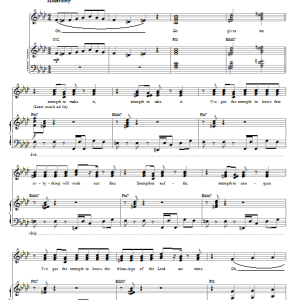 John P. Kee Strength Musik Noten - Piano, Vocal & Guitar Chords - 76843-0